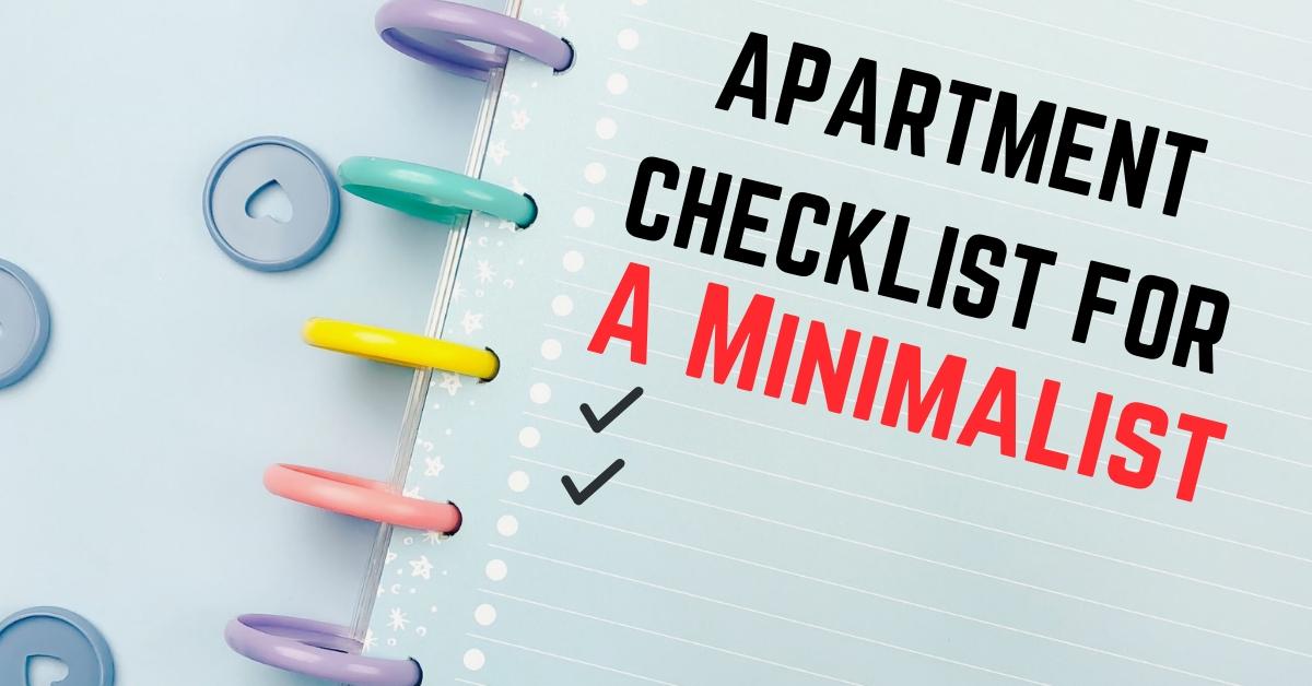 Apartment Checklist for a Minimalist