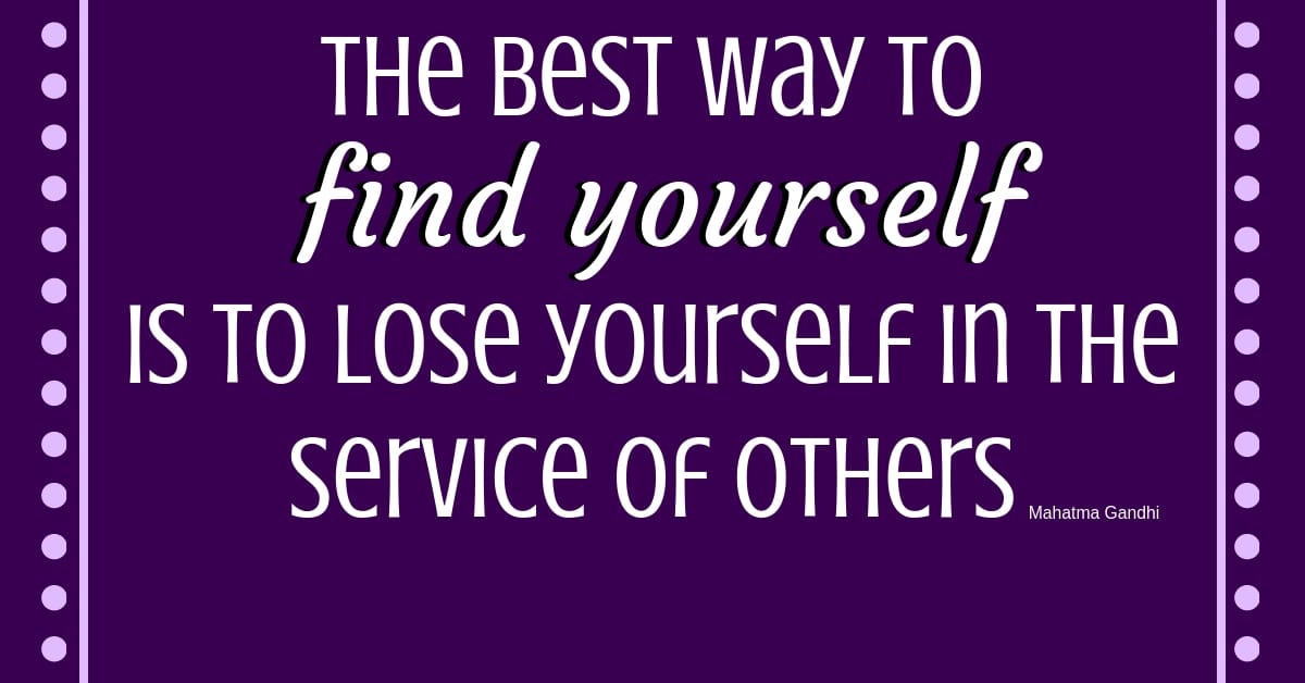 Help Yourself by Helping Others