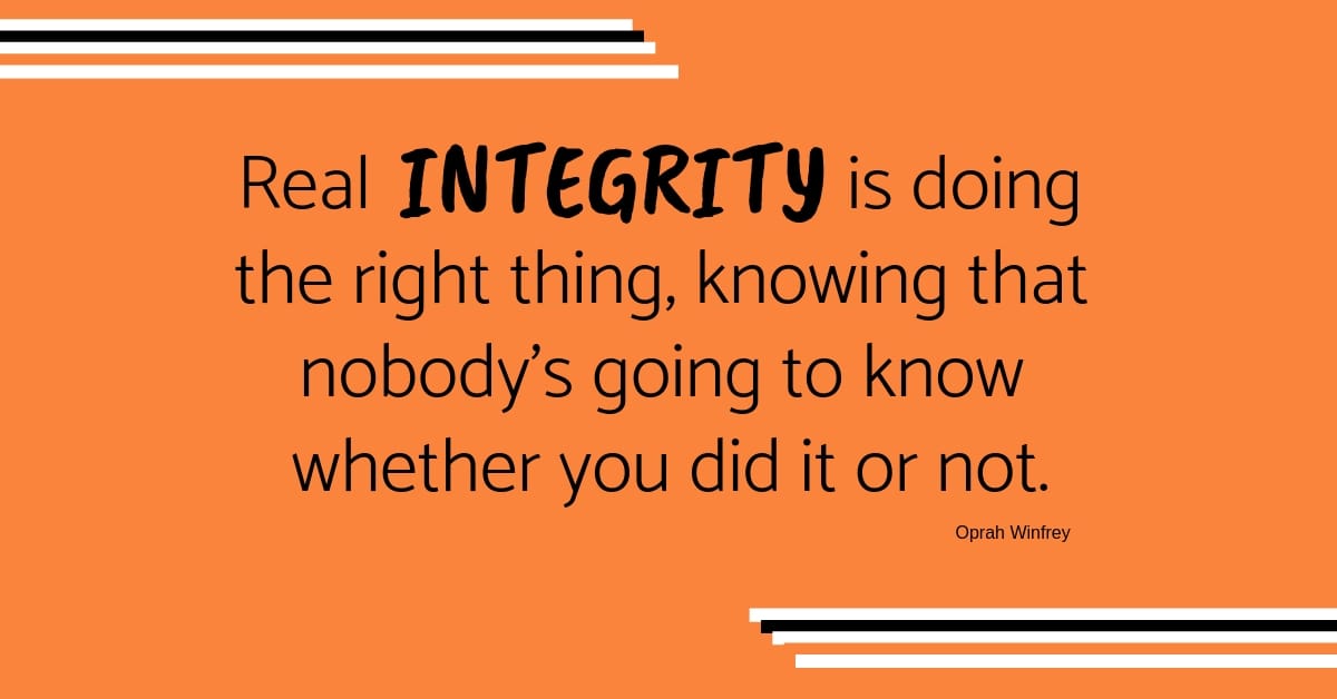 A Leader of Integrity