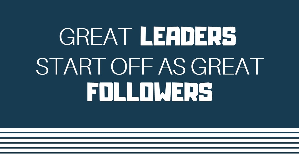 Leaders Follow First