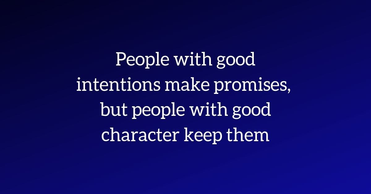 Leaders Stand Behind What They Say