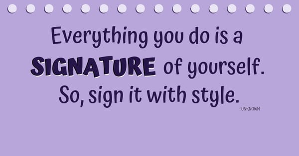 The Significance of an Email Signature
