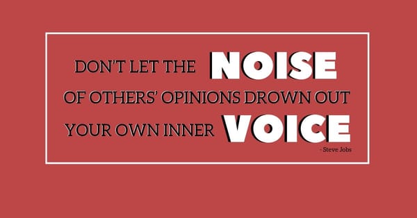 Listen to Your Voice, Not the Noise